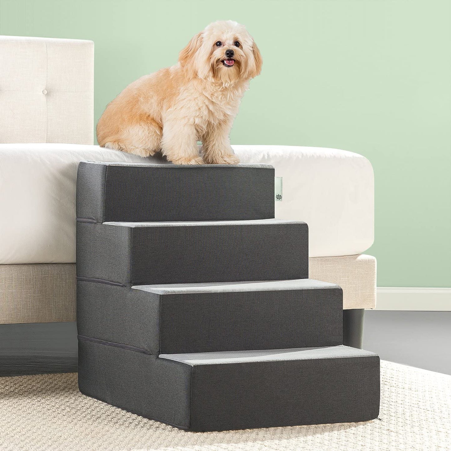 Easy Pet Stairs, Pet Ramp, Pet Ladder, X-Large, Grey